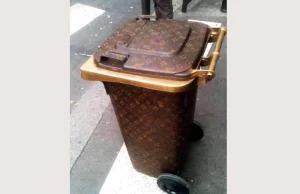 “Luks deri te plehrat”: Në Dubai, edhe kazanët mbulohen me logon e Louis Vuitton!